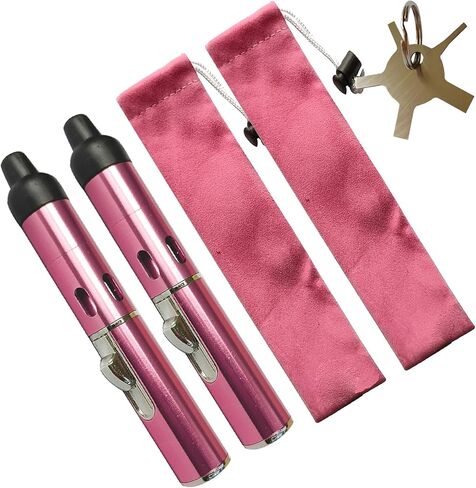 Torch Lighter,Long Lighters Refillable Butane Fuel Jet Flame Pen Torch Adjustable Windproof Lighters(Gas Not Included) (2 Pack Pink Purple) in Kuwait