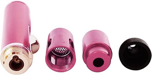 Torch Lighter,Long Lighters Refillable Butane Fuel Jet Flame Pen Torch Adjustable Windproof Lighters(Gas Not Included) (2 Pack Pink Purple) in Kuwait