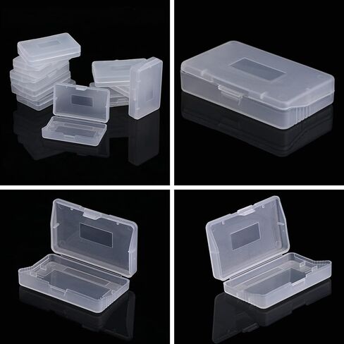 10pcs Game Cartridge Case Box, Transparent Anti Dust Cover Cartridge Game Case Box for N intendo Game Boy Advance GBA in Kuwait
