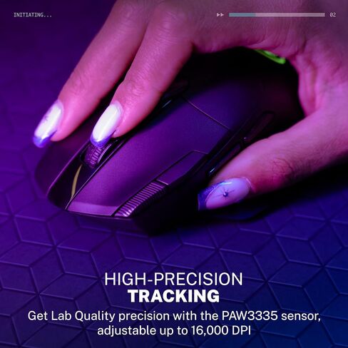 JLab Midnight, Wireless Ergonomic Gaming Mouse, 7-Button, Black in Kuwait