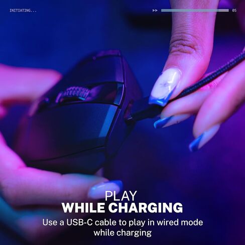 JLab Midnight, Wireless Ergonomic Gaming Mouse, 7-Button, Black in Kuwait
