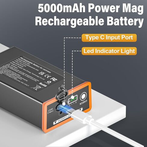 DONGNI for Edge 3 Battery Pack, 5000mAh Power Mag Plus Rechargeable Battery in Kuwait