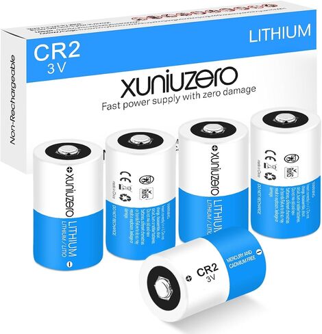 CR2 3V Lithium Batteries (4-Pack) CR2 3 Volt 1000mAh High Power Battery Long-Lasting for Video and Photo Cameras Lighting Equipment and More in Kuwait