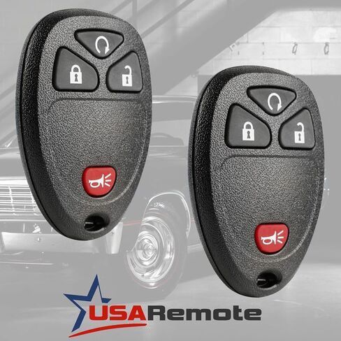 Car Key Fob Keyless Entry Remote with Ignition Key fits Chevy Silverado Avalanche Traverse / GMC Sierra Acadia / Pontiac Torrent / Suzuki XL-7, Set of 2 in Kuwait