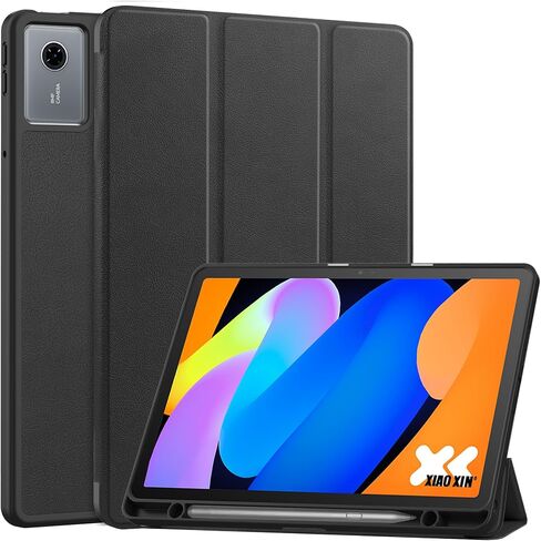 YRH for Idea Tab 11 inch Case 2025 with Pen Holder, Soft TPU Back Tablet Cover Case with Auto/Sleep (Black) in Kuwait