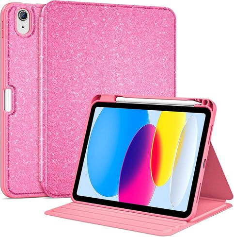 ProCase for iPad A16 11th/10th Gen 2025/2022 Glitter Folio Case -Purple in Kuwait