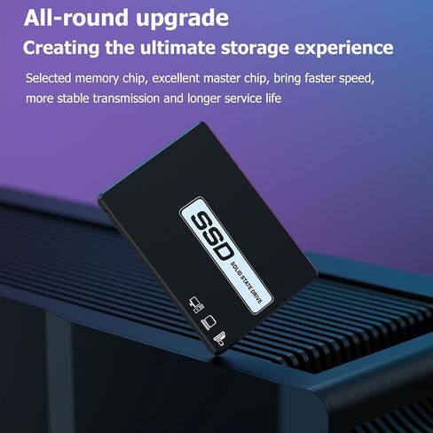 128GB SATA III SSD - 2.5" Internal Solid State Drive, 6Gb/s 3D NAND Upgrade PC or Laptop Memory and Storage, for IT Pros, Creators, Everyday Users (Black 128GB) in Kuwait