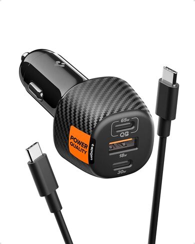 Spigen ArcStation Essential 113W USB C Fast Car Charger in Kuwait