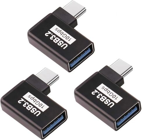 90 Angle/10Gbps USB 3.2 to USBC Adapter,USBC Male to USB Female Converter in Saudi Arabia