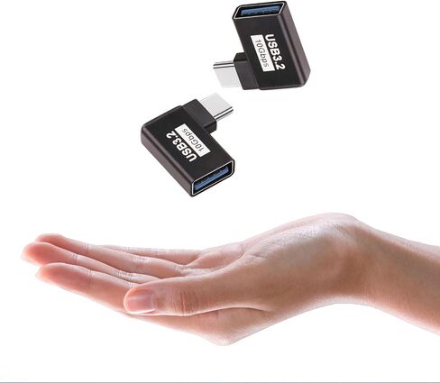 90 Angle/10Gbps USB 3.2 to USBC Adapter,USBC Male to USB Female Converter in Saudi Arabia