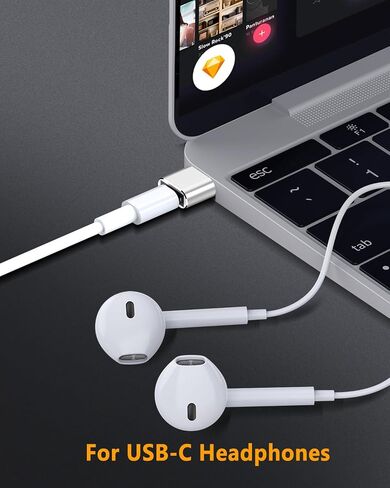 USB to USB C Adapter-3Pack,Type C Female to USB Male Charger Cable Converter for iPhone 15 Pro Max Plus/14,for Apple Watch 9/Ultra,for iPad Pro/Air/Mini,for Airpods,Samsung,Car (Silver) in Kuwait