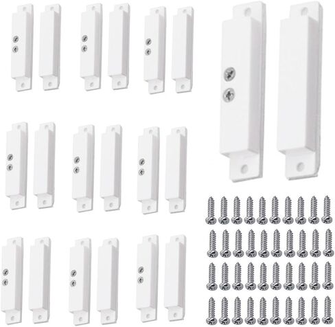 10 Sets NC Wired Surface Mounted Alarm Magnetic Door Contact Sensor Door Window Reed Switch Sensor with Double Side Tape for Security in Kuwait