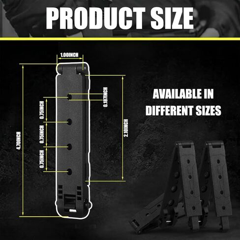 4-Pack Molle Locking Belt Clips with Mounting Hardware in Saudi Arabia