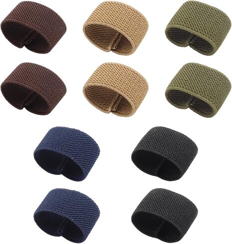 10 Pcs Multicolor Elastic Belt Keeper Strap, Polypropylene Canvas Web Belt Elastic Loop Keeper, 1.5" Wide Belts for Men Women or Straps in Saudi Arabia