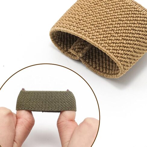 10 Pcs Multicolor Elastic Belt Keeper Strap, Polypropylene Canvas Web Belt Elastic Loop Keeper, 1.5" Wide Belts for Men Women or Straps in Saudi Arabia