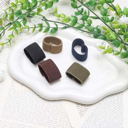 10 Pcs Multicolor Elastic Belt Keeper Strap, Polypropylene Canvas Web Belt Elastic Loop Keeper, 1.5" Wide Belts for Men Women or Straps in Saudi Arabia