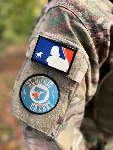 Electric Cherry Morale Patch, 3" Hook & Loop in Saudi Arabia