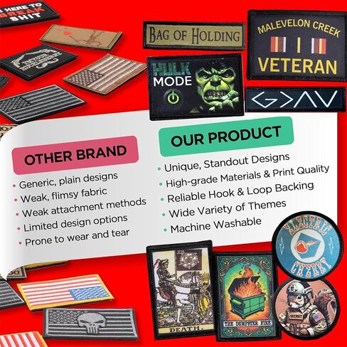Electric Cherry Morale Patch, 3" Hook & Loop in Saudi Arabia