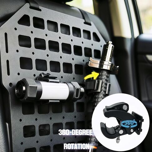 2-Pack Quick Release Clamp Shovel Mount for MOLLE Panel Attachment for Tactical Backpack, Vest, and Gear, Panel Attachmentsfor Shovel, Axe and Tools in Saudi Arabia