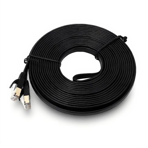 CAT7 Network Cable 10 Gigabit High Speed 10 Meter Computer Accessories, Oxygen Free Copper PVC Ethernet Patch Cable for Router, Switch, Laptop, Desktop in Saudi Arabia