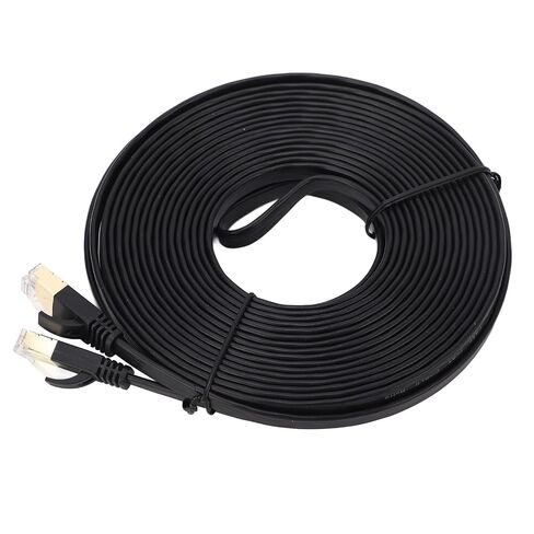 CAT7 Network Cable 10 Gigabit High Speed 10 Meter Computer Accessories, Oxygen Free Copper PVC Ethernet Patch Cable for Router, Switch, Laptop, Desktop in Saudi Arabia