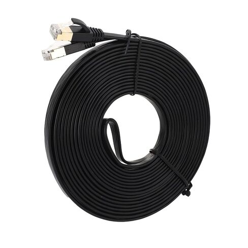 CAT7 Network Cable 10 Gigabit High Speed 10 Meter Computer Accessories, Oxygen Free Copper PVC Ethernet Patch Cable for Router, Switch, Laptop, Desktop in Saudi Arabia