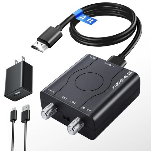[Upgrade]kurtmark HDMI to RF Modulator with 1.2M HDMI Cable & Power Adapter in Saudi Arabia