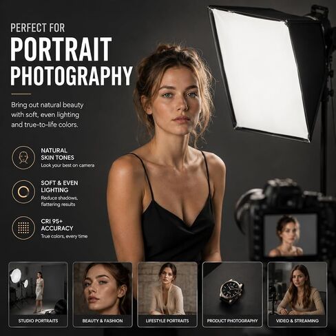 2Pack 135W LED Photography Light Bulbs for Softbox Photo Video Studio in Saudi Arabia