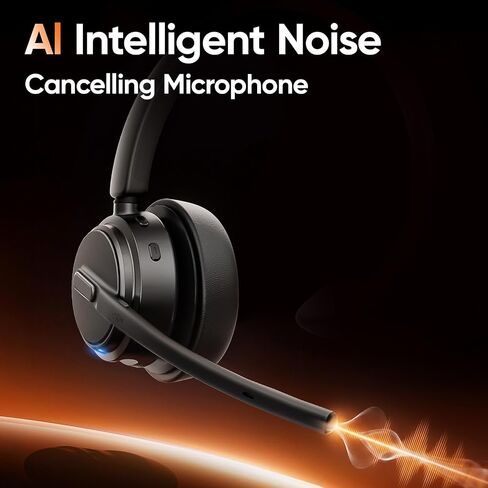 Wireless Headset with Mic for Work, Bluetooth Headset ENC Noise Cancelling in Kuwait