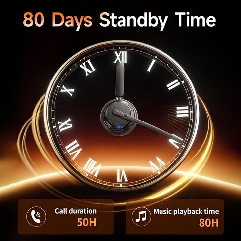 Wireless Headset with Mic for Work, Bluetooth Headset ENC Noise Cancelling in Kuwait