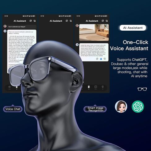 Smart AI Glasses with 4K Camera, Open-Ear Audio for Daily Use in Kuwait