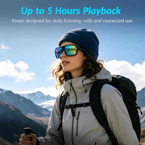Smart Glasses with Open-Ear Music & Calls, Type-C Charging, 5-Hour Battery, 37g Lightweight Frame with UV Coated Lenses in Kuwait