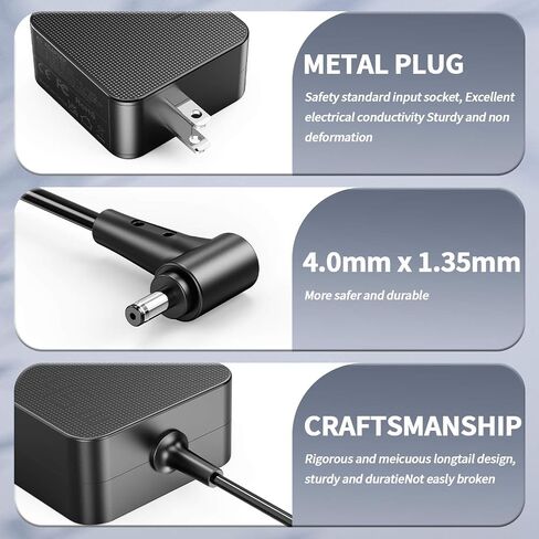 45W 33W Laptop Charger Compatible with Asus ZenBook X540S X540L Q504U Q302L X553M Q200E C300S C300M Q200E Q502LA X200MA X541NA Vivobook X512 X512JA X512DA X515 F415E F415 F512J Power Supply Adapter in Kuwait