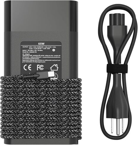 HBONY New Slim 65W USB Type C Laptop Charger Compatible with HP Envy X360 in Saudi Arabia