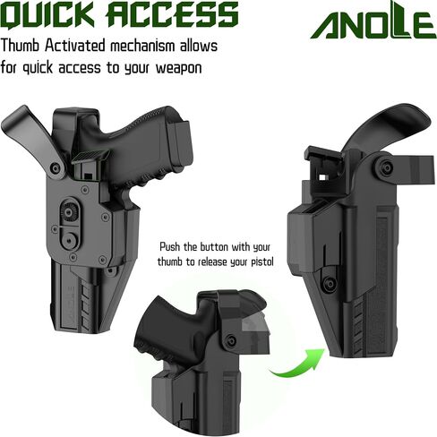 Level Ⅲ Optic Cut Holster for Glock 17 19 19x 44 45 Gen 1-5, Glock 22 23 31 32 Gen1-4, Drop Leg Anti-Slip Strap Holster, Right Hand in Saudi Arabia