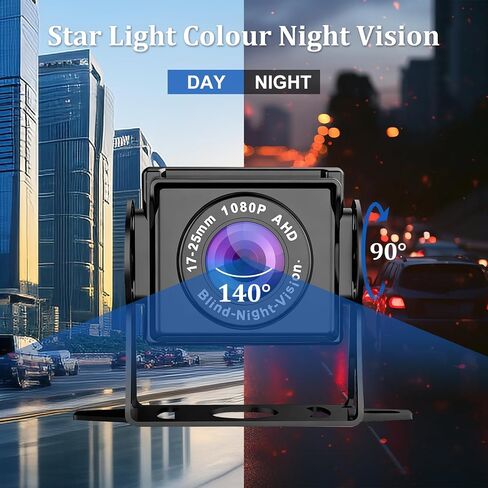 VEKOOTO Truck Camera System, 4CH Backup Camera with 10.36'' Touch Screen, Waterproof 4 AHD Rear Side View Camera, for Truck/Semi-Trailer/Camper/RV/Bus in Kuwait