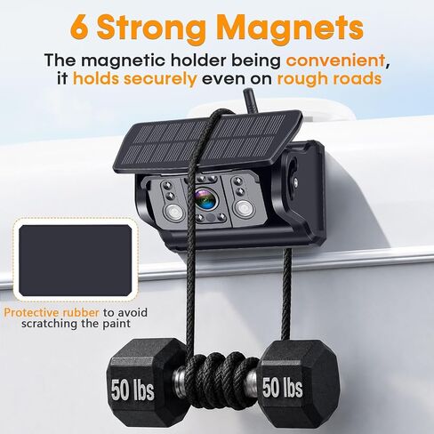 HD 1080P RV Backup Camera Magnetic: Clear Picture, Wireless Connection in Kuwait
