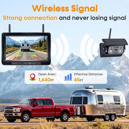HD 1080P RV Backup Camera Magnetic: Clear Picture, Wireless Connection in Kuwait