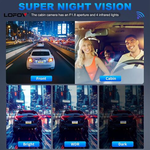 4 Channel Dash Cam 360° View 5G WiFi & APP Control in Kuwait