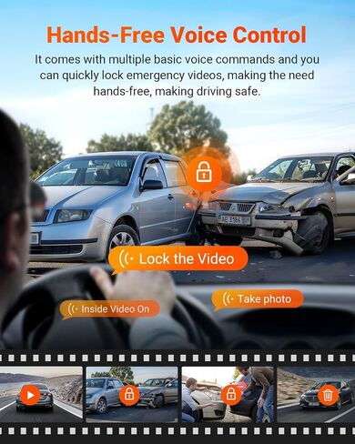 Vantrue S1 Pro AI Dash Cam Front and Rear, Dual 1440P Dash Camera w/2.7K, STARVIS 2, HDR Night Vision, 5G WiFi, 60FPS, GPS, Voice Control,24/7 Parking Mode, Support 512GB Max (Renewed) in Kuwait