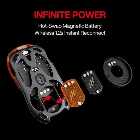 AM Infinity 49g Ultra Lightweight Wireless Gaming Mouse with PAW3950 Sensor in Kuwait