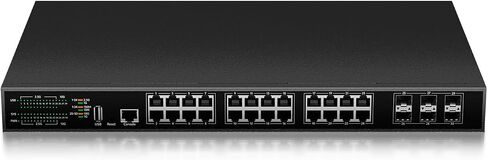 48 Port Gigabit PoE Switch, Unmanaged with 48 Port IEEE802.3af/at PoE+@800W, 2 x 1G Uplink Port, 2 x 1G SFP Slot, Metal Rackmount Network Ethernet Switch in Kuwait