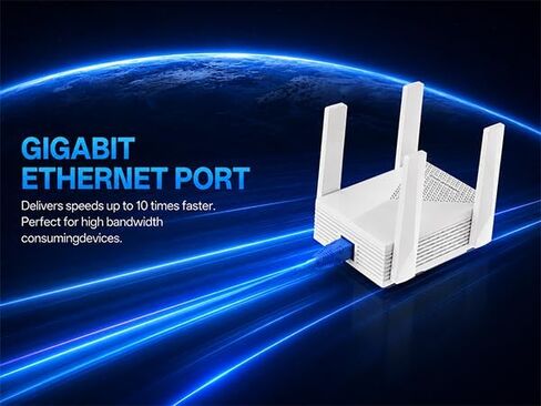 WiFi Extender, 2026 45X AX3000 (5.8/2.4GHz), Covers Up to 28,999 Sq Ft. Wireless Internet Repeater with Ethernet Port, Supports 165+ Devices, 1-Tap Setup(White) in Kuwait