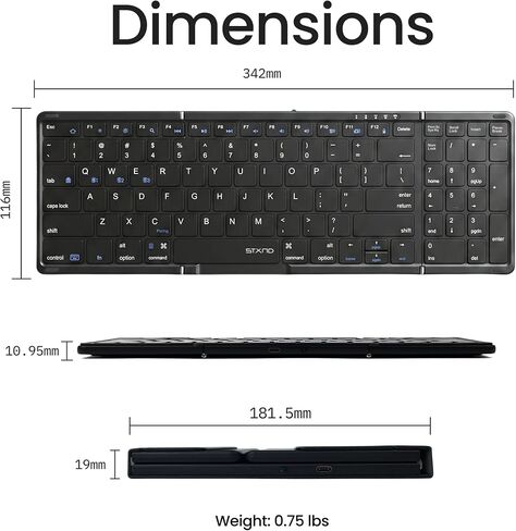 Foldable Keyboard and Mouse, Portable Keyboard for Laptop in Kuwait