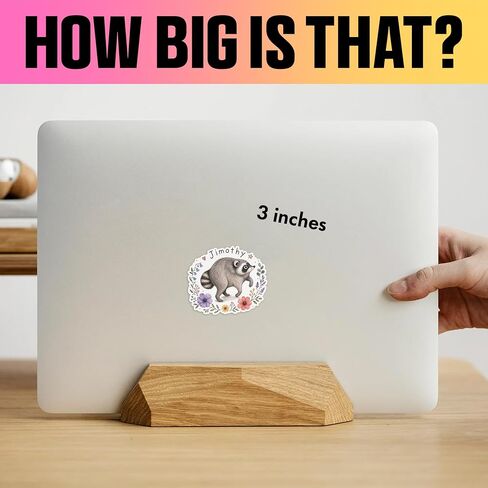 VOTANTA (3 Pcs, 3 inch) - Jimothy Sticker, Funny Jimothy Raccoon Stickers, Viral Seattle Raccoon Meme Decal, Seattle Feral Legend Animal Lover Gifts Decoration for Laptops, Phones, Water Bottles in Saudi Arabia