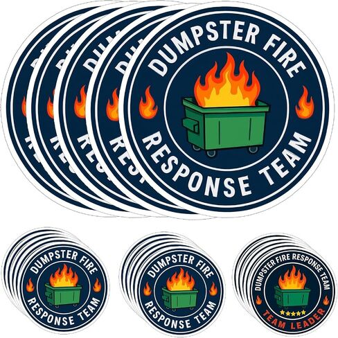 63Pcs(3In) Dumpster Fire Response Team Sticker and Dumpster Fire Response Team Team Leader Laptop Sticker in Kuwait