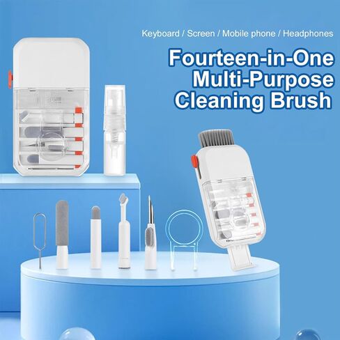 14Pcs Multifunction Portable Washing with Retractable Brush for Electronics Smartphones Tablets Laptops Laptop in Saudi Arabia