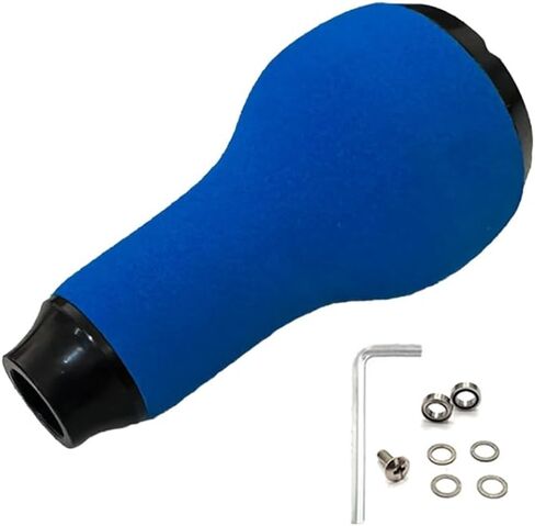 for daiwa Fishing Reel Handle Knob Grip Pills EVA Rubber Cork DIY Modified Knobs Compatible with for stella for stradic for vanford for ultegra for sahara 51x27mm Red Orange Green Blue Black 1 or 2 in Saudi Arabia