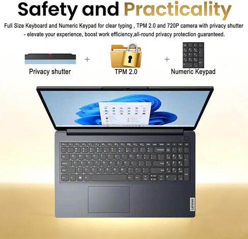 Lenovo IdeaPad Slim 3i • 15.6" FHD Laptop with Microsoft 365 Included • Intel N150 • 8GB DDR5RAM • 128GB SSD • Windows 11 in Kuwait