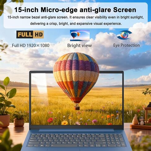 Lenovo IdeaPad Slim 3i • 15.6" FHD Laptop with Microsoft 365 Included • Intel N150 • 8GB DDR5RAM • 128GB SSD • Windows 11 in Kuwait